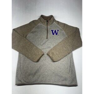 Darius Rucker Collection NCAA Fanatics Washington Huskies Brown 1/4 Zip Mens L